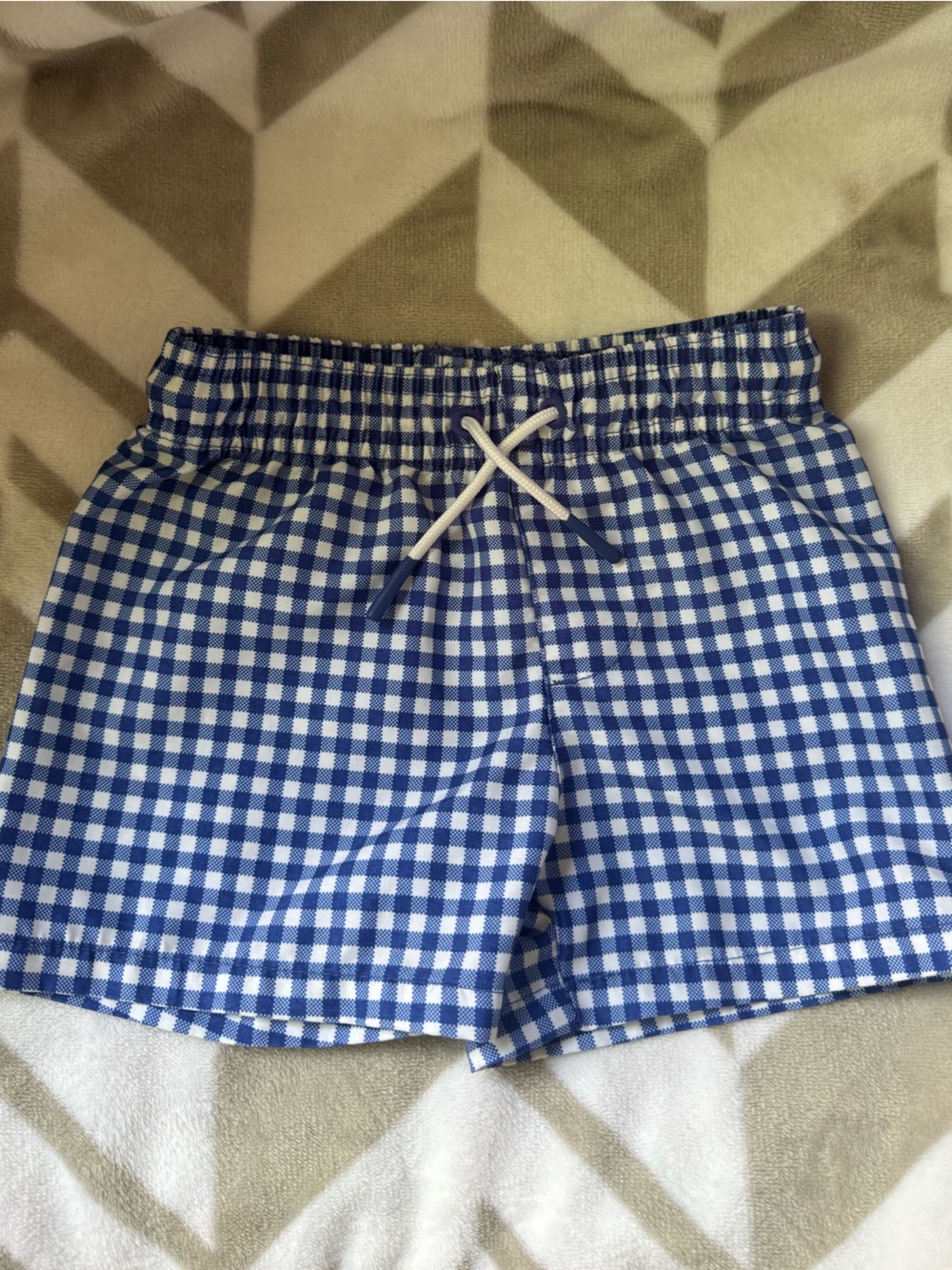 Cat & Jack Blue Gingham Smocked Baby Tube Top